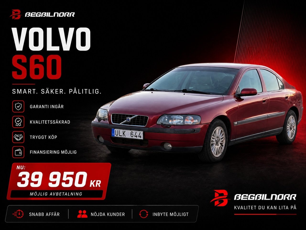 Begagnad Volvo S60 2004 till salu i Luleå — 39 950 kr