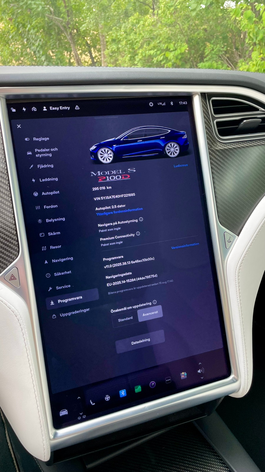 Tesla Model S P100D Ludicrous, 761ps, 2017