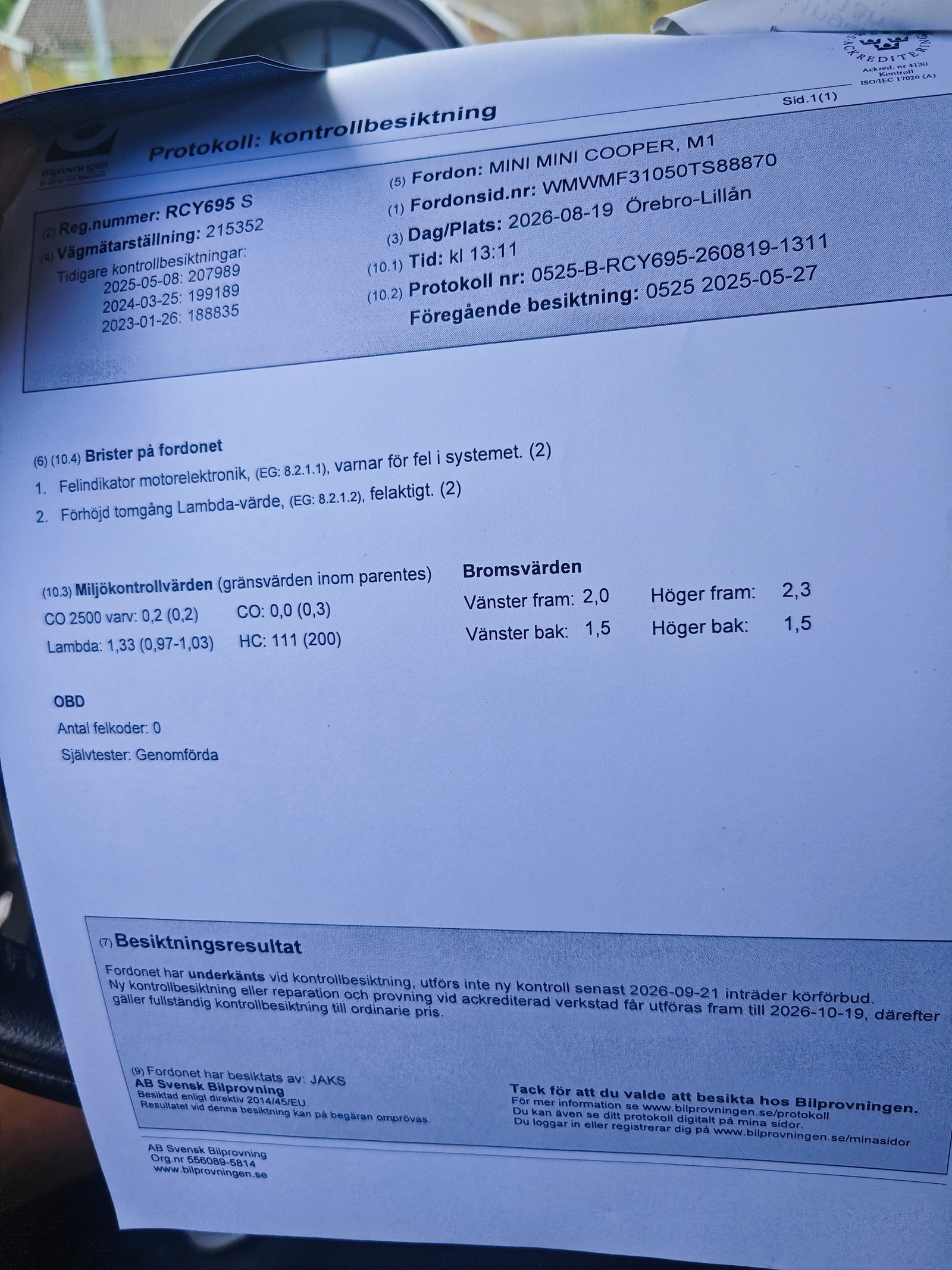 MINI Cooper Manual, 6-trins, 120ps, 2009