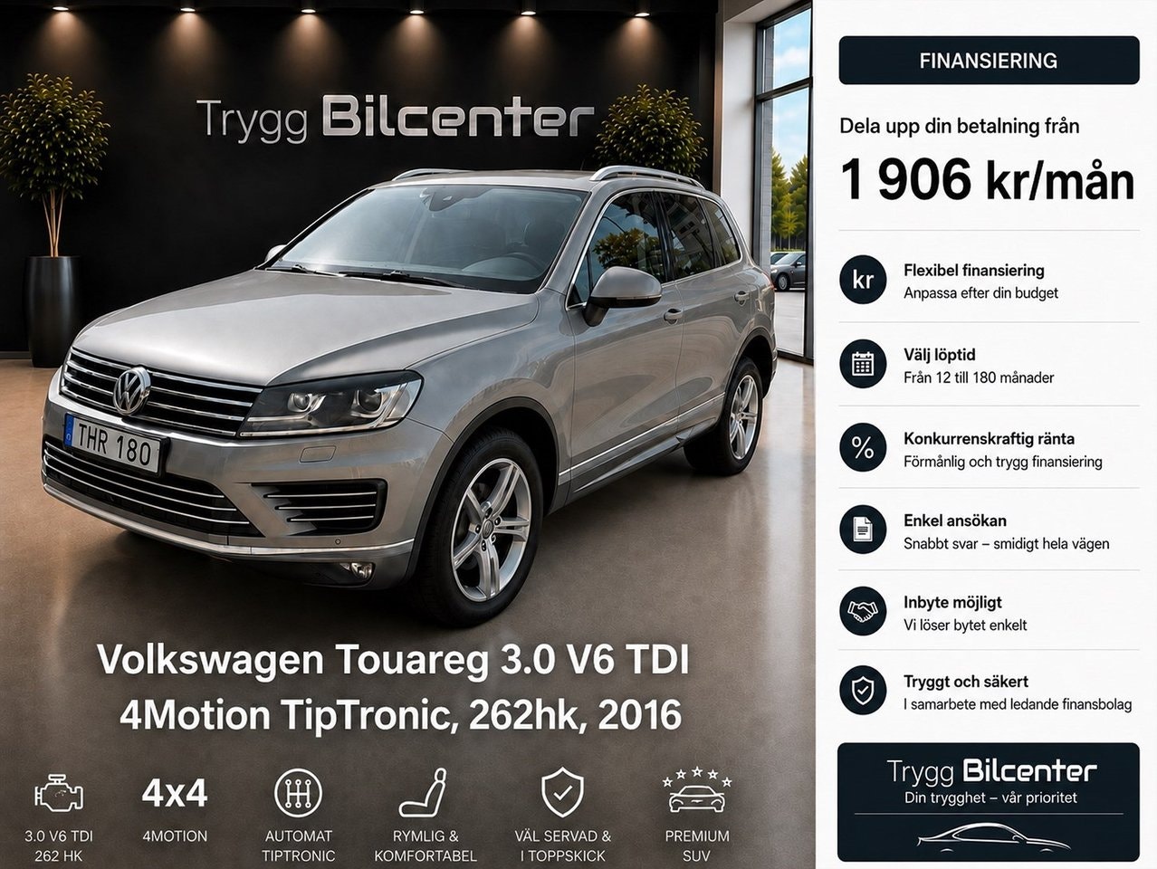 Volkswagen Touareg 3.0 V6 TDI DPF BMT 4Motion TipTronic, 262hp, 2016