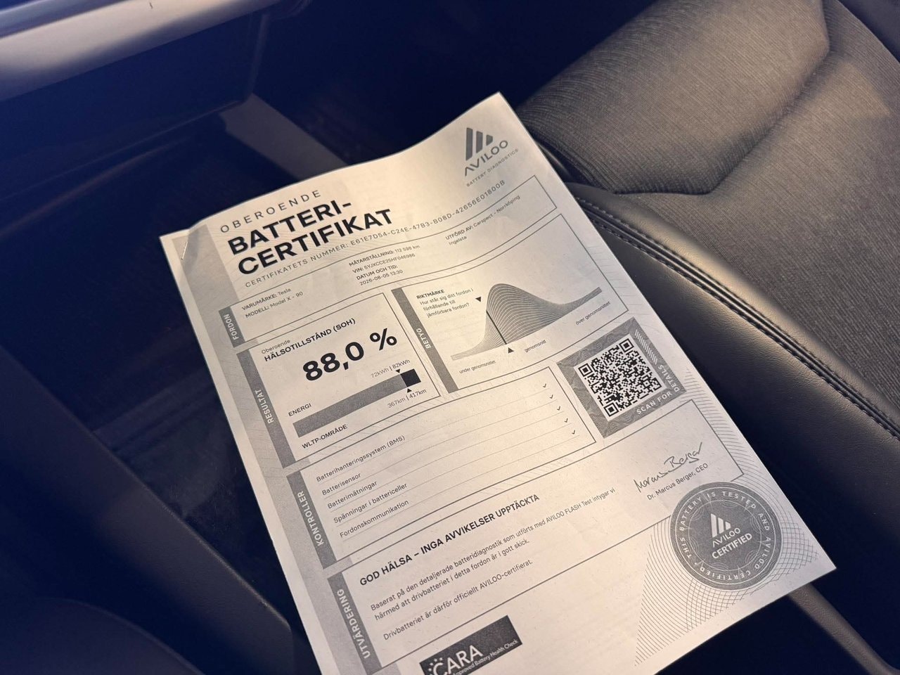 Tesla Model X 75D, 525hk, 2017