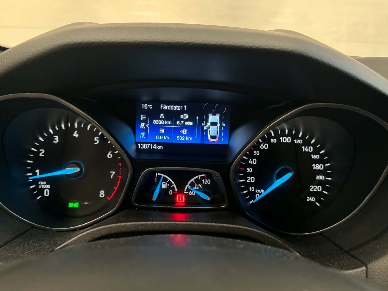 Ford Focus Kombi 1.0 EcoBoost Manuell, 125hk, 2017