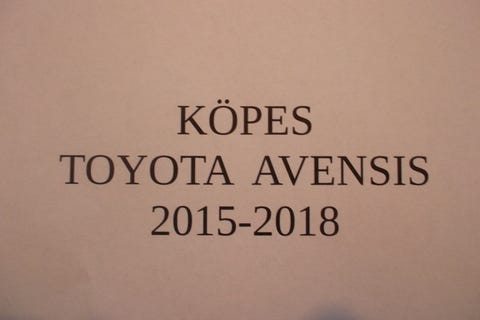 Toyota Avensis 2015