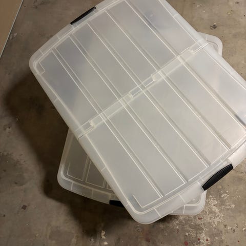 Samla låda med lock Ikea | Blocket