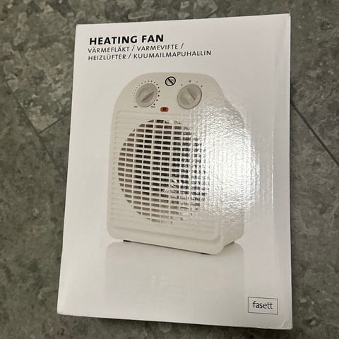 Svepande värmefläkt, från Clas Ohlson. | Blocket