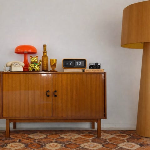 Sideboard i teak retro vintage byrå skänk bokhylla | Blocket