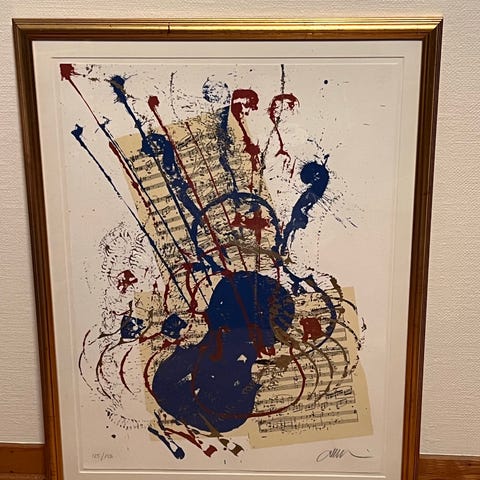 Keith Haring & Andy Warhol - 1986 Jazz Festival original poster perfekt ...