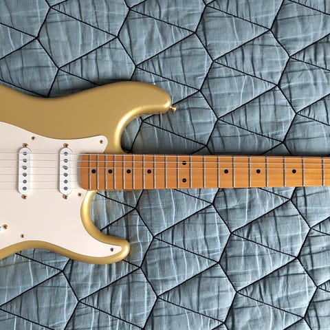Fender Stratocaster 1982, Dan Smith, Aztek Gold, Made in USA | Blocket