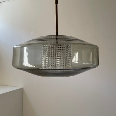 CARL FAGERLUND. Taklampa, glas, 