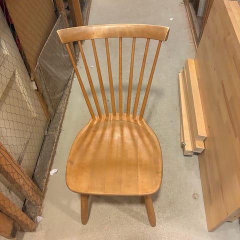 Lilla Åland - Carl Malmsten pinnstolar i trä | Blocket