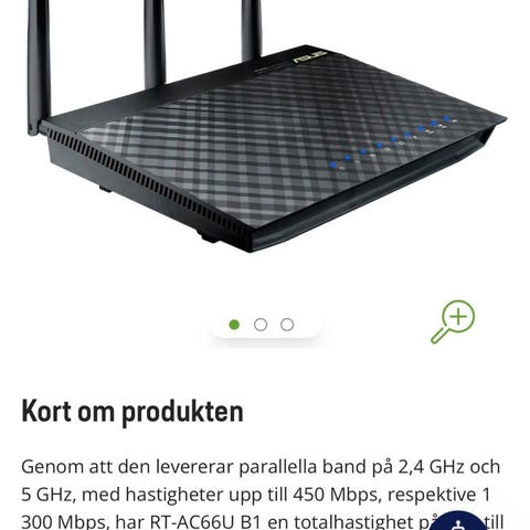 EiFi Router Asus RT-AC88U | Blocket