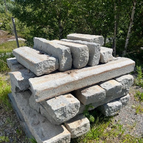 Granit stenblock grå/ kantsten | Blocket