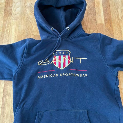 Alpha Industries - blue navy hoodie - size large | Blocket