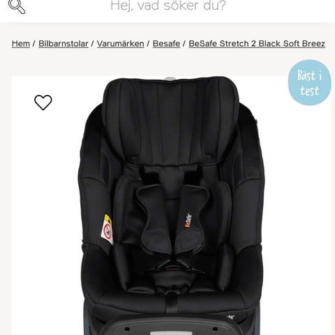 BeSafe iZi Kid i-Size X2 bilbarnstol 18 kg svart | Blocket