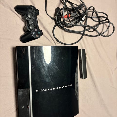 Sony PlayStation 3 spelkonsol svart | Blocket