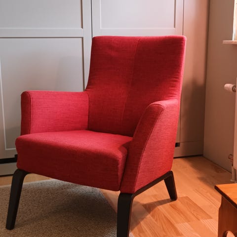 Conform fåtölj röd sammet Verner Panton | Blocket