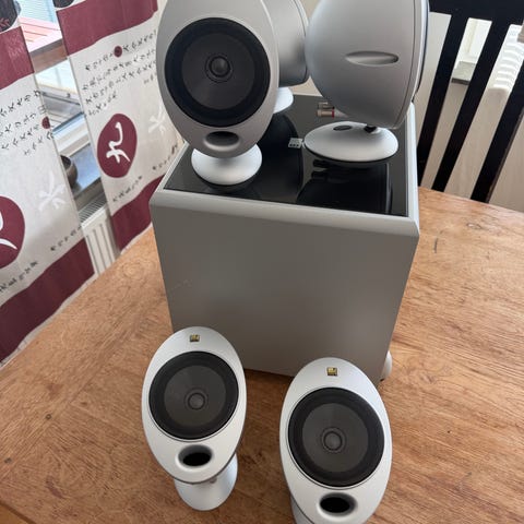 KEF högtalarsystem med subwoofer *defekt* | Blocket