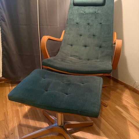 Conform fåtölj röd sammet Verner Panton | Blocket