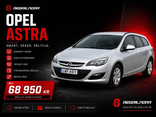 Begagnad Opel Astra till salu Luleå