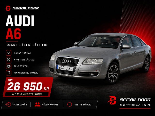 Begagnad Audi A6 till salu Luleå
