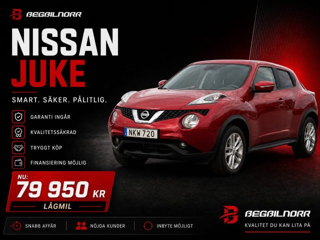Begagnad Nissan Juke 1.5 dCi Manuell 110hk till salu Luleå
