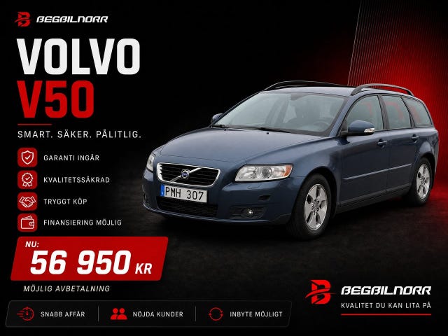 Begagnad Volvo V50 till salu Luleå