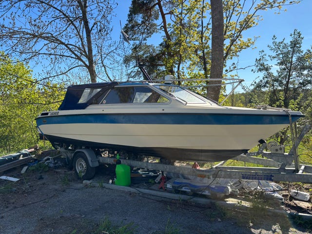 FYND! Flipper 640 ink bromsad trailer. Volvo Penta AQ205 HK + extra hardtop