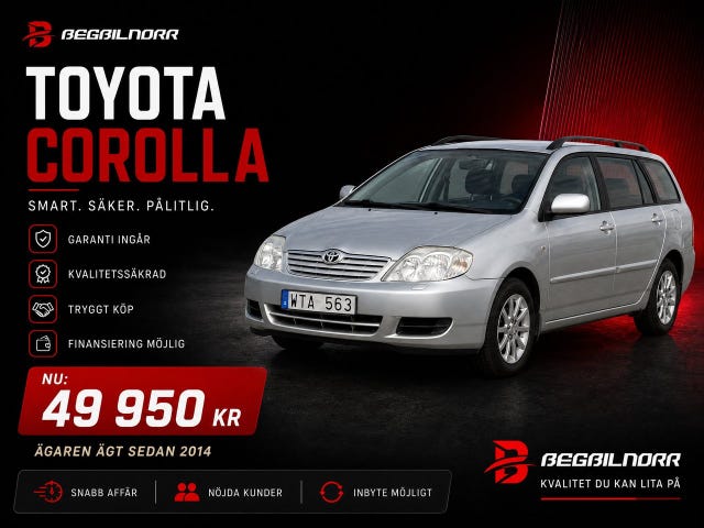 Begagnad Toyota Corolla till salu Luleå