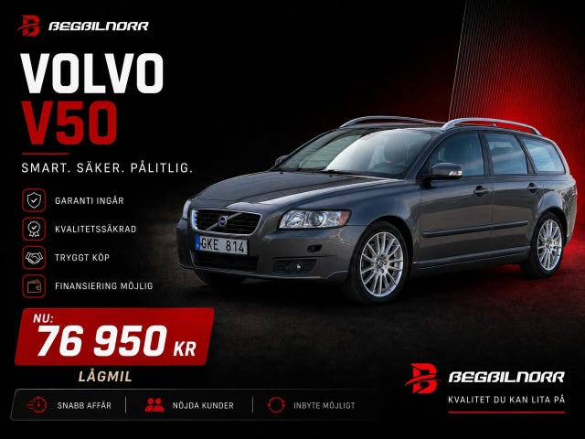 Begagnad Volvo V50 till salu Luleå