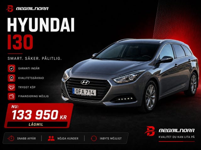 Begagnad Hyundai i40 till salu Luleå