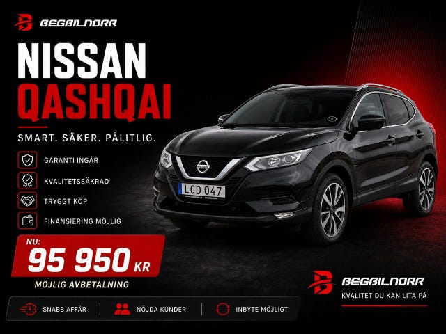 Begagnad Nissan Qashqai till salu Luleå