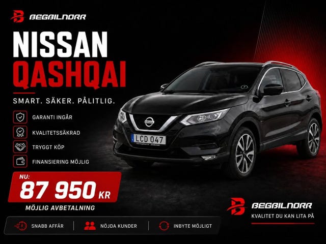 Begagnad Nissan Qashqai till salu Luleå