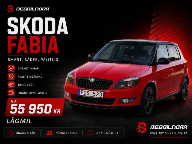 Begagnad Skoda Fabia till salu Luleå