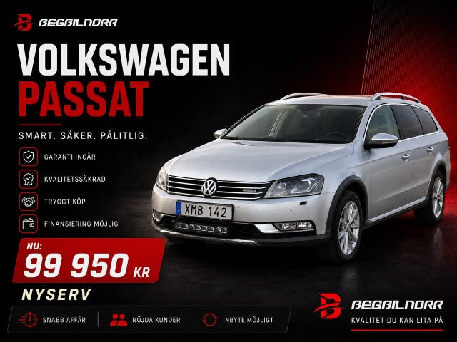 Begagnad Volkswagen Passat Alltrack till salu Luleå