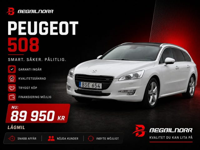 Begagnad Peugeot 508 till salu Luleå