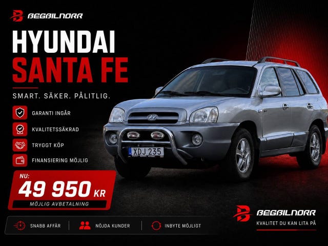 Begagnad Hyundai Santa Fe till salu Luleå