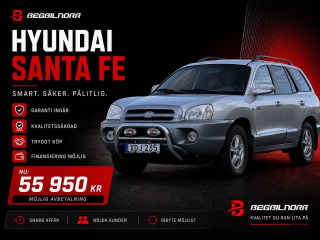 Begagnad Hyundai Santa Fe till salu Luleå