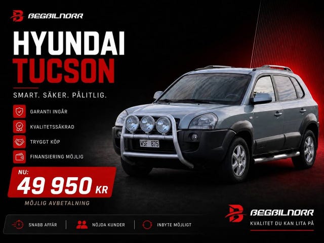 Begagnad Hyundai Tucson till salu Luleå