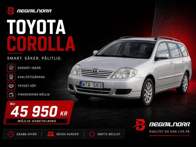 Begagnad Toyota Corolla till salu Luleå