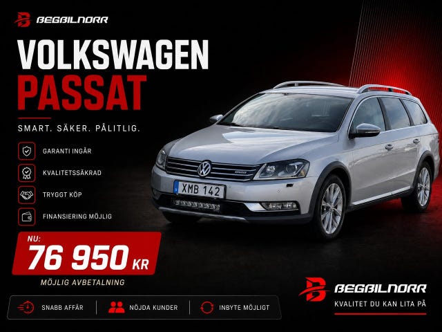 Begagnad Volkswagen Passat Alltrack till salu Luleå