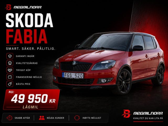 Begagnad Skoda Fabia till salu Luleå