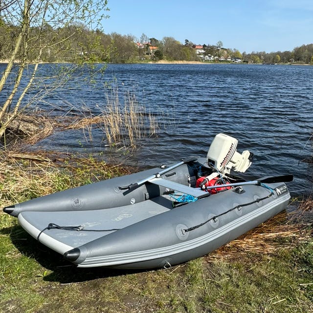 Premium gummibåt med katamaranskrov WS-C30 3,0 m + Johnson 9,9 hk