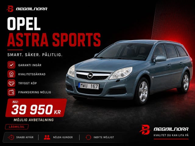 Begagnad Opel Vectra till salu Luleå