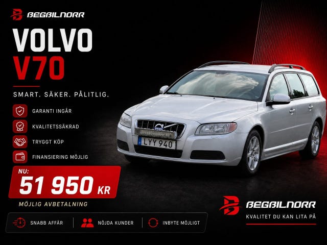 Begagnad Volvo V70 till salu Luleå