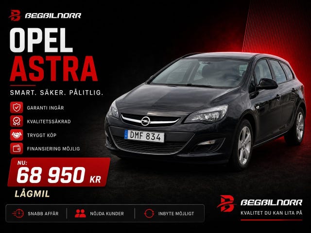 Begagnad Opel Astra till salu Luleå