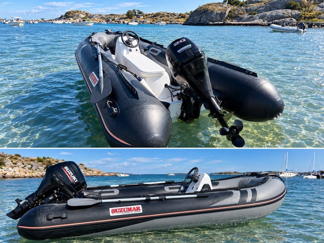 Suzumar 350, 20hk, båtvagn