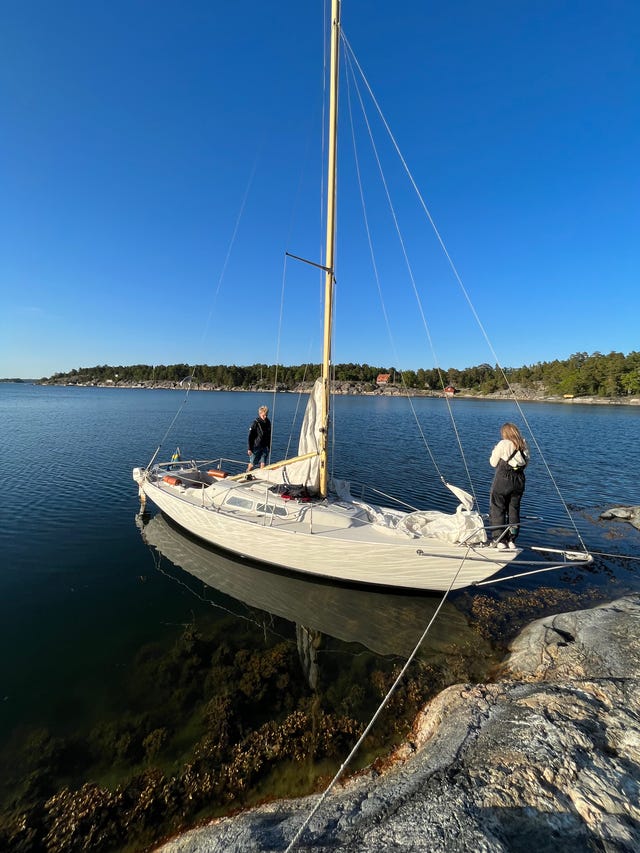 IF-båt från 1968, Bullandö Marina, Mercury 5 hk Sail Power, inköpt 2024