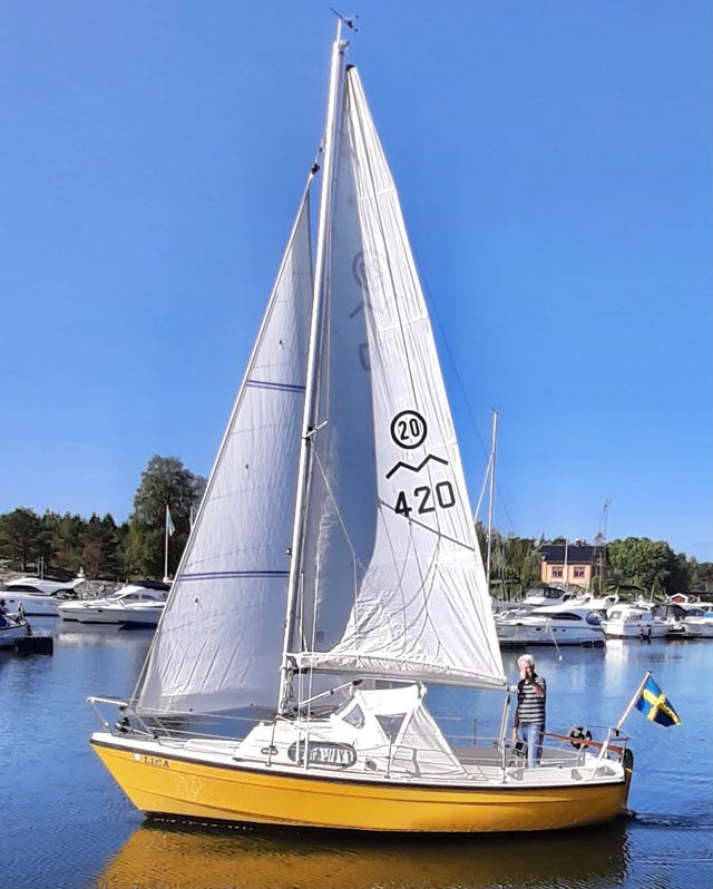 Marieholm MS 20 nr 420 med ny motor Sole Mini 17
