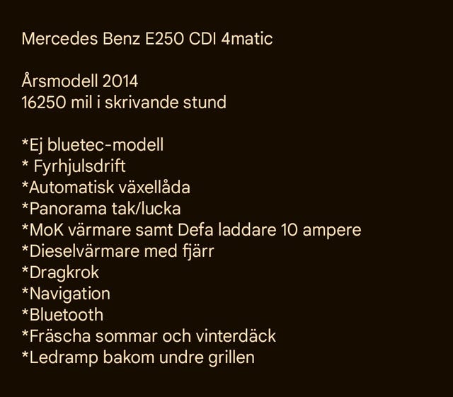 Mercedes-Benz E250 2014 – bild 4