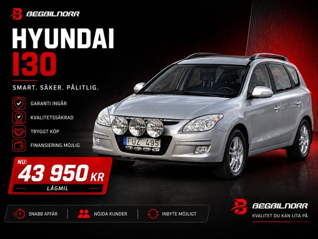 Begagnad Hyundai i30 till salu Luleå